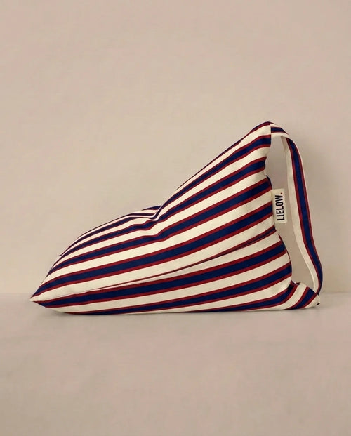 LIELOW Montauk — navy, red and cream striped bag-chair